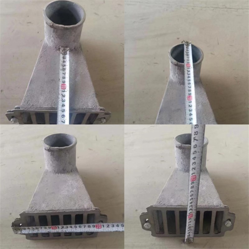 铸铁侧排雨水斗87型侧r入式女儿墙雨水口圆口方口侧排地漏穿墙漏