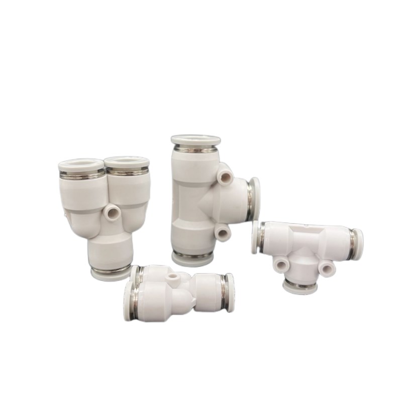 亚德客型气缸气动Y型T型快插三通接头APY/APEG4/6/8/10/12/14/16P