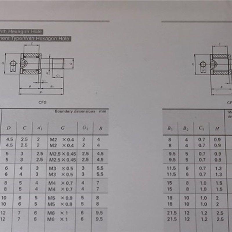 CFS 2 2.5 3 4 5 6 V F BBUU日本进口IKO微小型凸轮滚针轴承随动