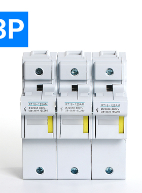 RT18-125AM 3P 22*58 690V 熔断器底座 导轨式100A 125A