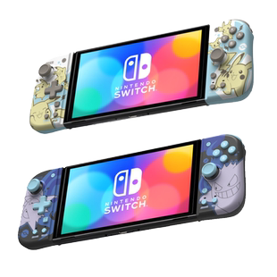 HORI ns恶魔机甲左右switch手柄joycon 一键连发映射oled 耿鬼皮卡丘宝可梦限定版 fit 背键 ns分体式小手柄