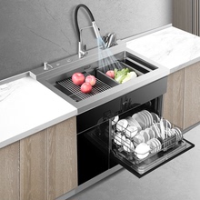 墨宇S5集成水槽一体柜超声波洗碗机全自动家用智能消毒烘干刷碗机