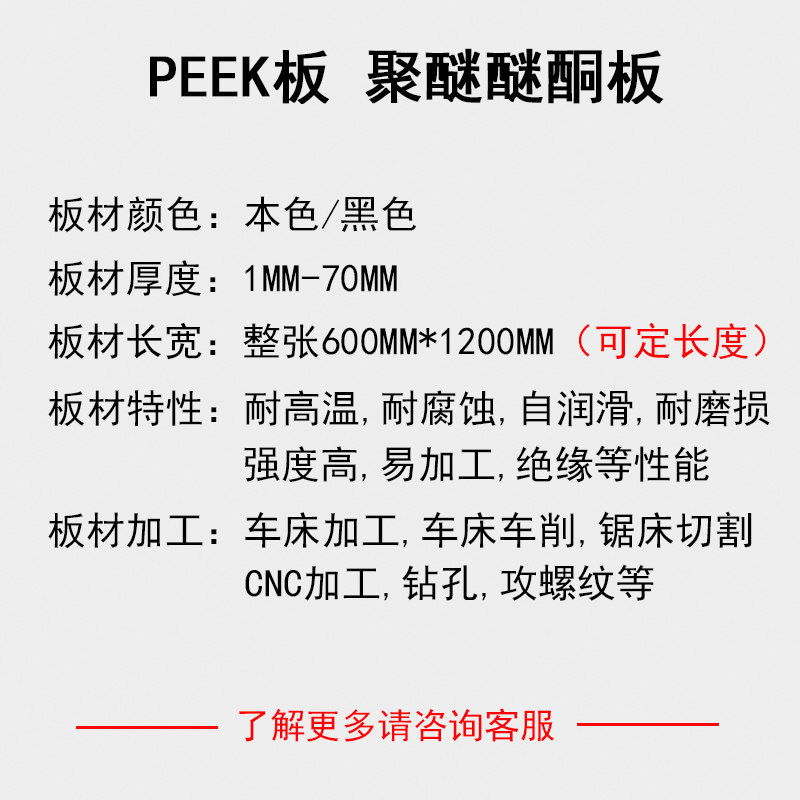 本色peek板材耐磨聚醚醚酮板耐高温 peek 板加工绝缘工程塑料板,个性定制/设计服务/DIY,明信片定制,淘宝优惠券,粉丝福利购,淘宝优惠卷