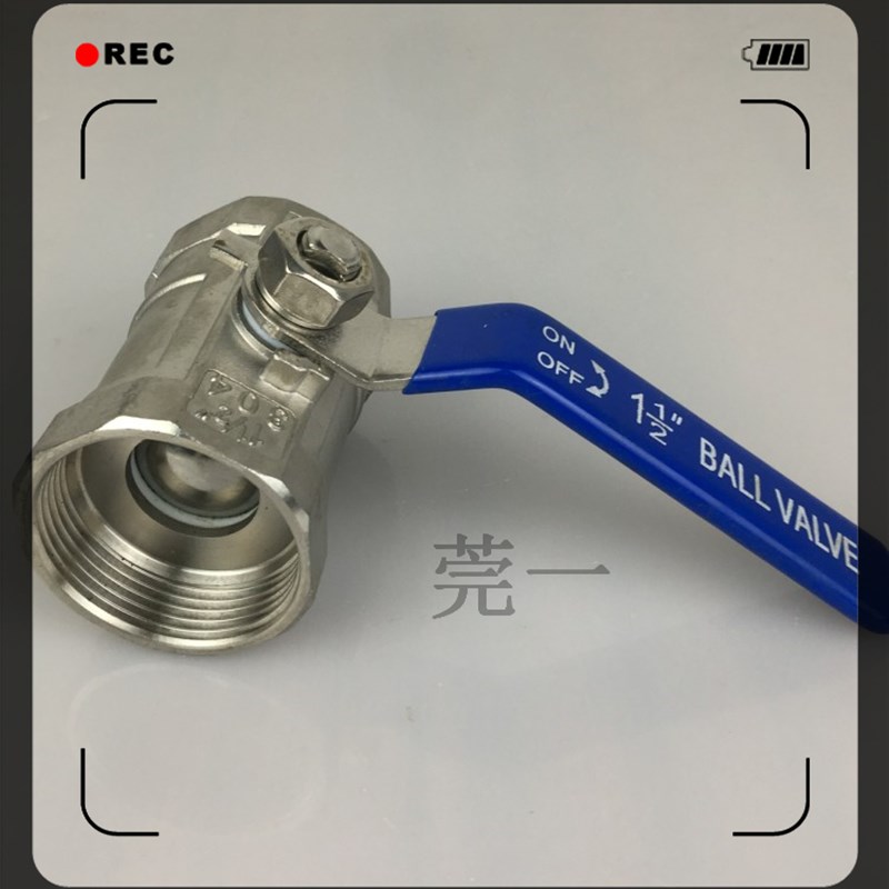 304不锈钢一片式球阀 丝口内螺纹自来水开G关4分2寸DN15 DN50免邮