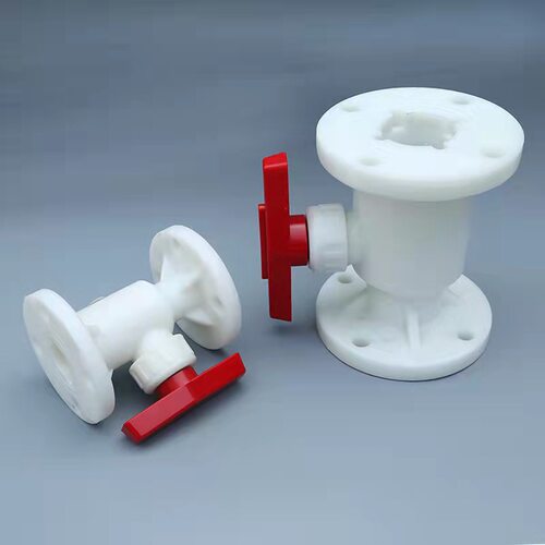 FRPP球阀塑料法兰耐酸碱腐蚀高温工业一体式化工品质PP法兰片阀门