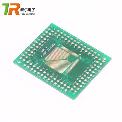 FQFP TQFP 32 44 64 80 100 LQFP贴片直插 0.5/0.8mm转接板