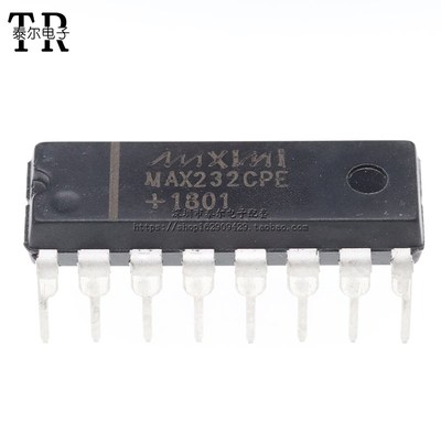 直插 MAX232CPE/MAX232EPE RS-232接口IC DIP-16