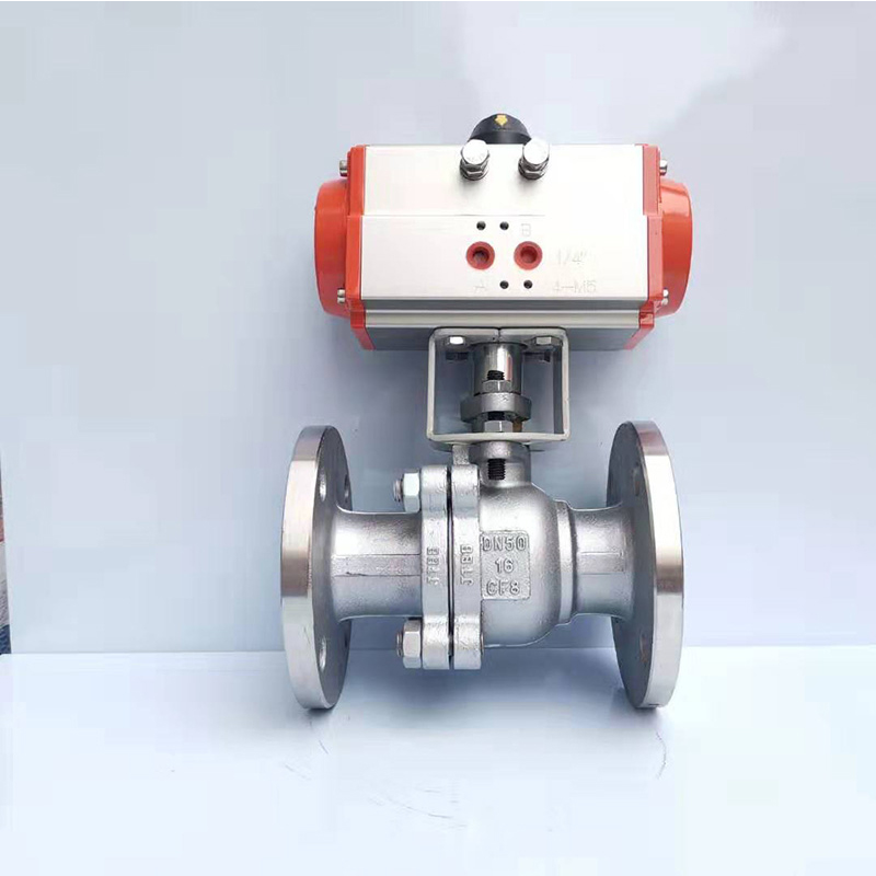 Q641F-16Ci/P气动不锈/铸钢高温蒸汽法兰球阀气动切断阀DN15-DN30