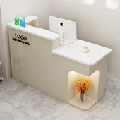 吧台收银台店铺小型服装 店柜台简约现代网红轻奢美容院前台接待台