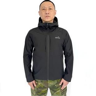 Voir La Montagne 见山 男士D3软壳上衣防风加绒保暖防风外套带帽