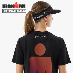 compressport跑步空顶帽男女马拉松轻量速干防晒遮阳IRONMAN限量