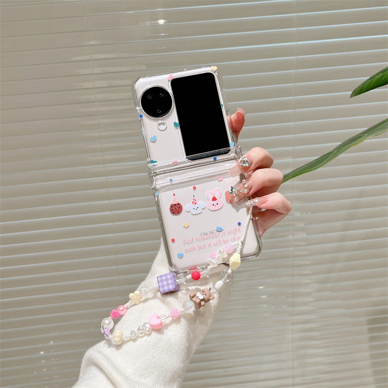 oppo小折叠屏亚克力简约卡通外壳