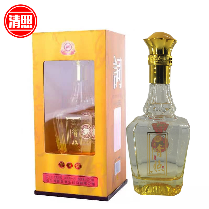 山东济南特产 百脉泉清照53度清照词 清照酒 浓香白酒特价包邮
