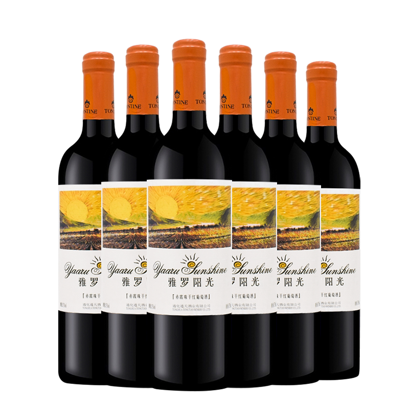 通天雅罗阳光赤霞珠干红葡萄酒图片