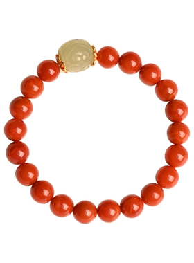 手串南红玛瑙国潮风和田玉回纹珠