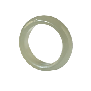 新疆和田玉戒指女正品冰晴水素圈指环扳指男款天然真玉戒圈食指戒