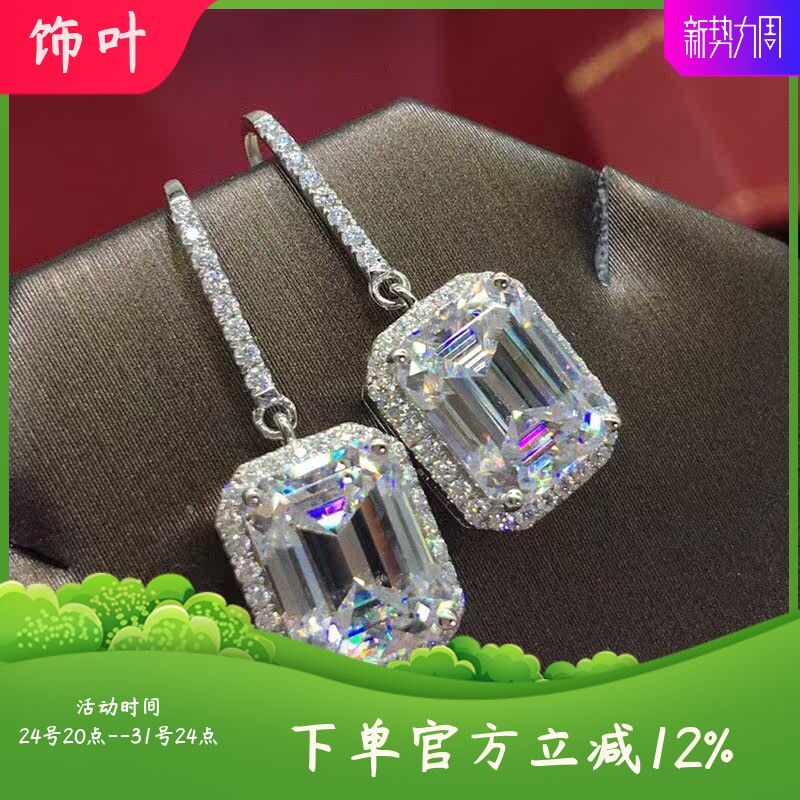 新款网红直播爆款耳钩镶嵌八心八