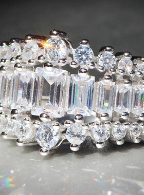 新款跨境rings高品质欧美镀白金