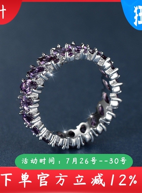 新款圈形紫色叶子