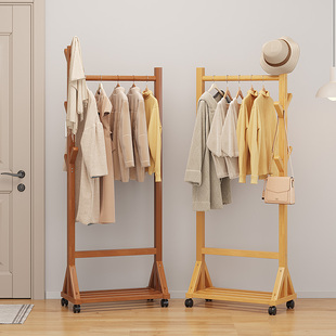 卧室移动衣帽架床边放挂衣架小型落地简易出租房入户2025新款 房间