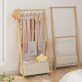 挂衣架落地卧室置物架衣帽架入户房间挂衣服挂包转角脏衣篓收纳架