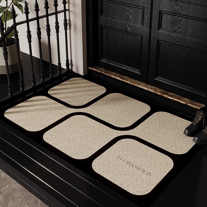 除尘丝圈地垫入户门垫耐脏法式家用防滑脚垫子玄关进门口门厅地毯
