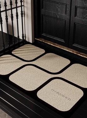 除尘丝圈地垫入户门垫耐脏法式家用防滑脚垫子玄关进门口门厅地毯