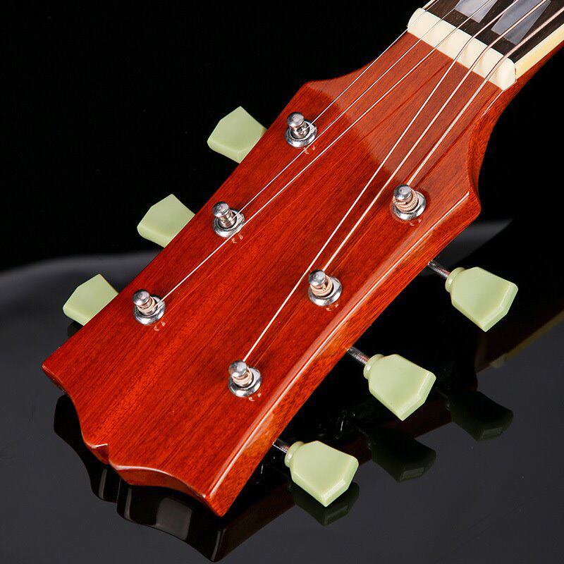 41寸圆角单板吉他云杉沙比利民谣吉他新手入门批发抛光吉他Guitar