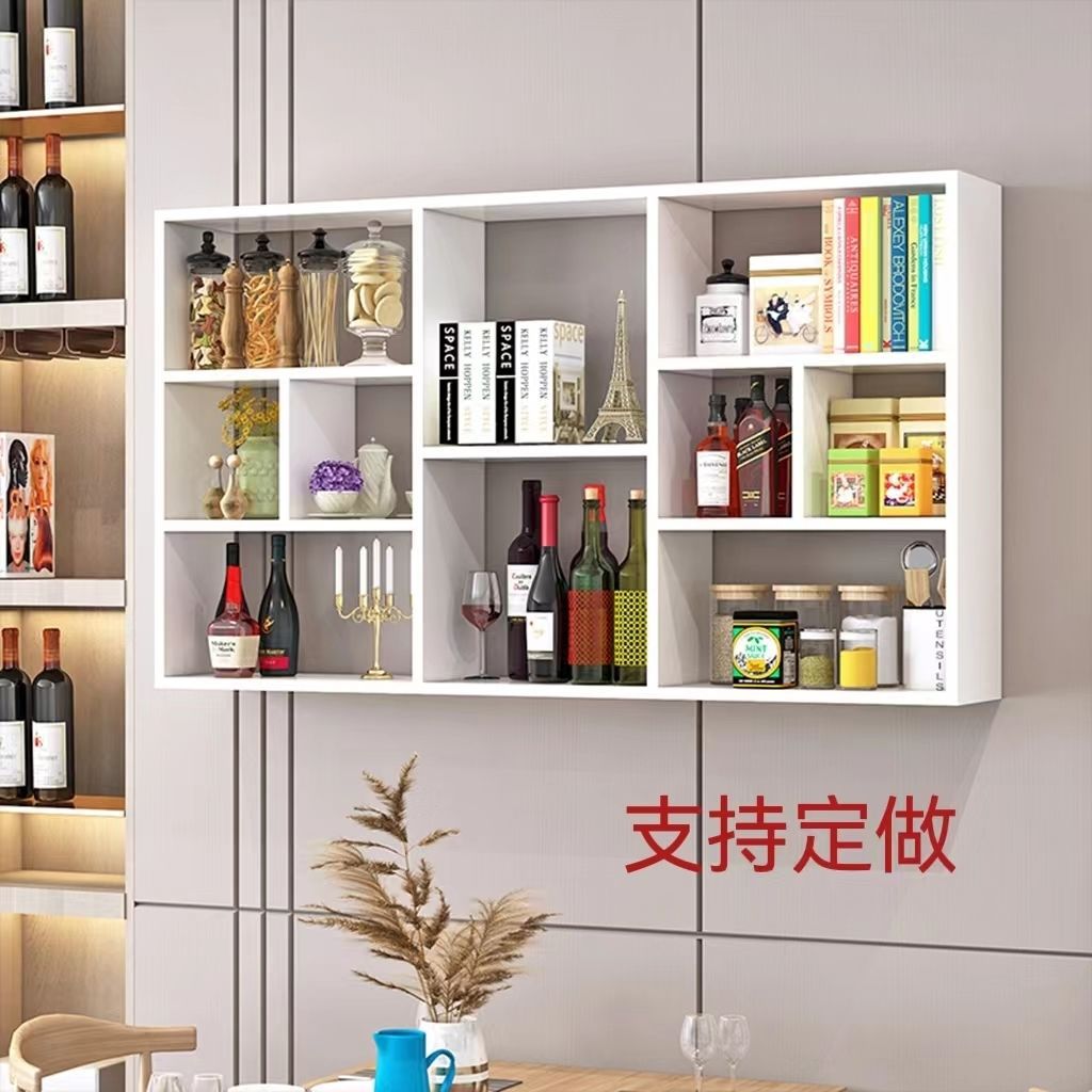 墙上置物架壁挂书架酒柜多功能收纳整理架客厅餐厅卧室厨房通用厂