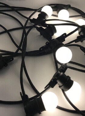 LED灯串G45悬吊式E27平头防水一体成型室内装饰婚庆IP65防水