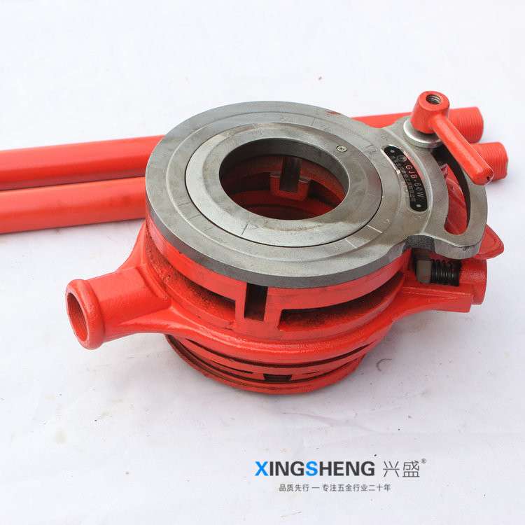 GJB-60W管子绞板 114重型管子铰板 2寸水管铰扳