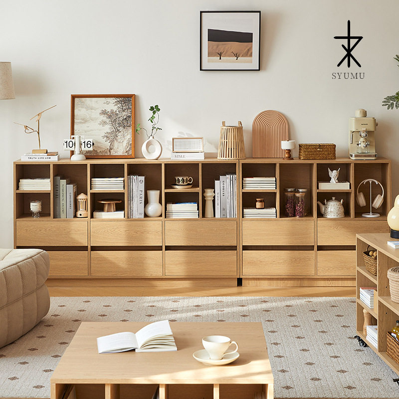 书柜置物柜落地书架现代简约自由组合矮柜客厅储物柜收新品