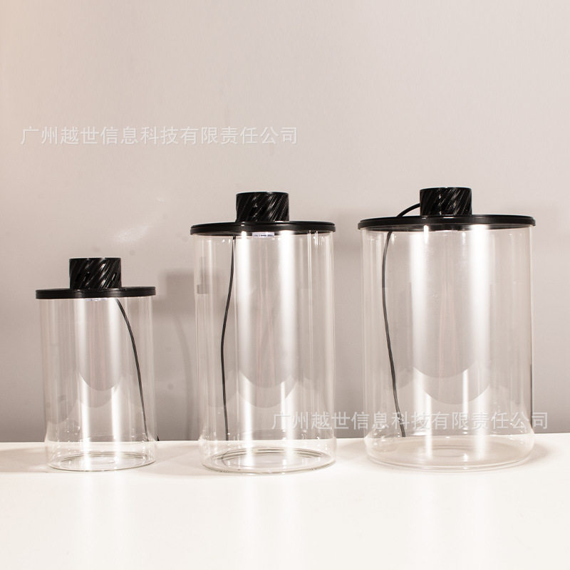 多尺寸高硼硅玻璃生态瓶景观瓶微景观迷你鱼缸带USB植物灯DIY材料