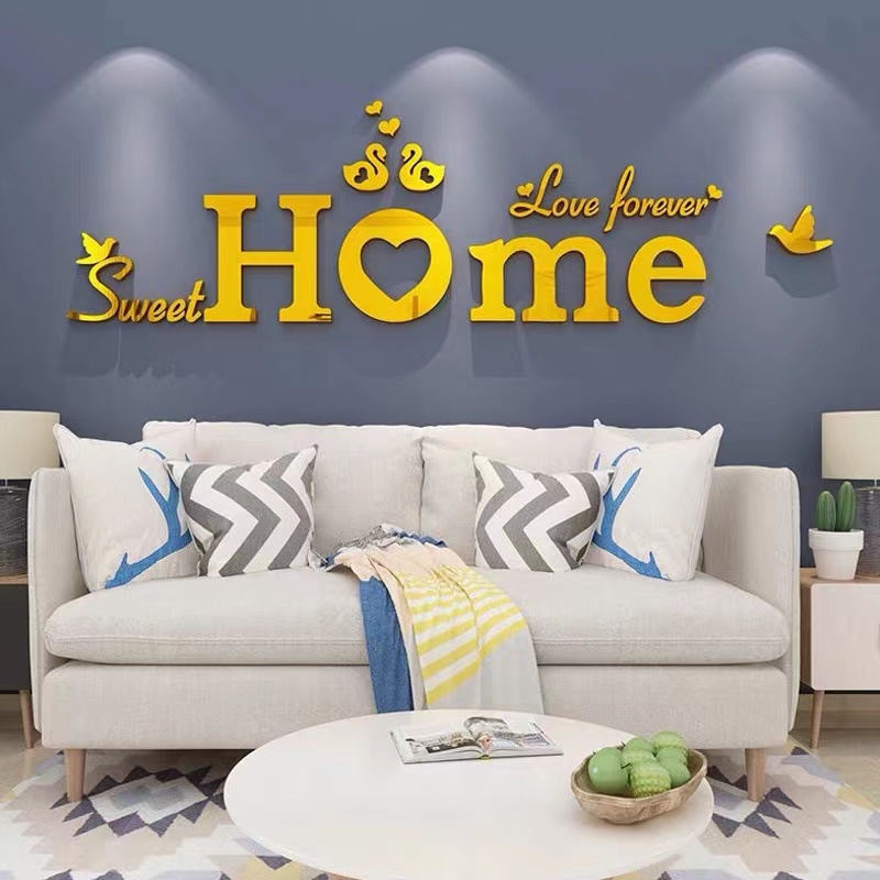 客厅沙发背景墙面装饰画贴画纸现代简约家home电视墙壁卧室床头自图片