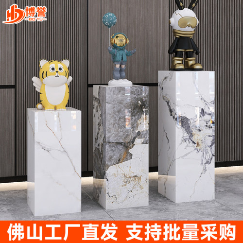 大理石奢石岩板客厅摆件底座