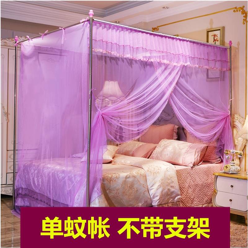 蚊帐老式款系绳加密吊顶式架子床的农村木床家用夏天单开门大炕