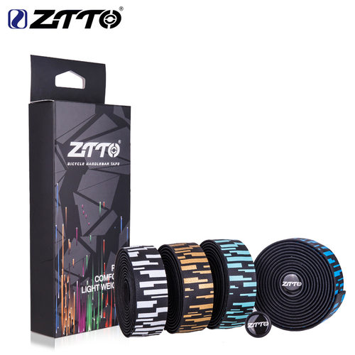 ztto 自行车公路车把带死飞减震绑带牛角羊角流星雨渐变车把缠带