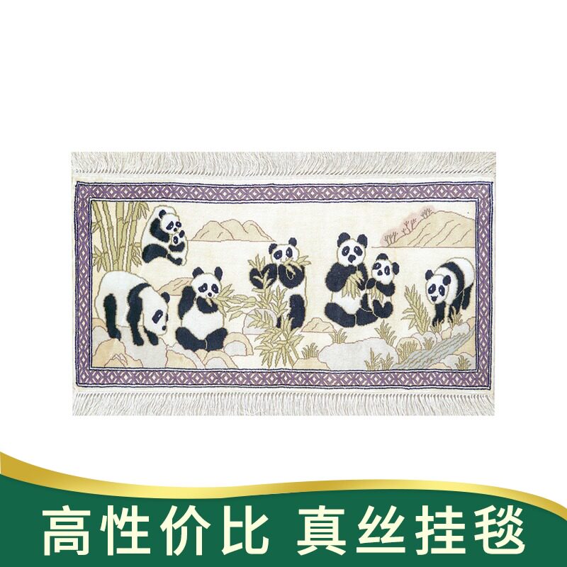 天匠地毯60x30cm手工真丝挂毯欧式客厅地毯沙发茶几卧室床边地毯