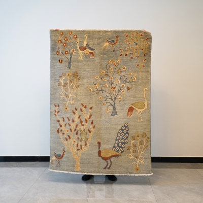 天匠卧室书房花鸟羊毛手工地毯