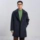 重磅海军大衣｜830g纯羊毛秋冬双面呢中长款 外套男微宽松保暖高级