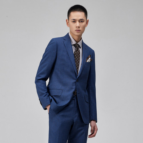 BONI/堡尼秋冬新品全羊毛西装商务男士西服正装礼服外套