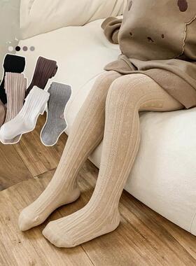 Baby Girl Tights Warm Leggings Kids Pants Solid Cotton Child