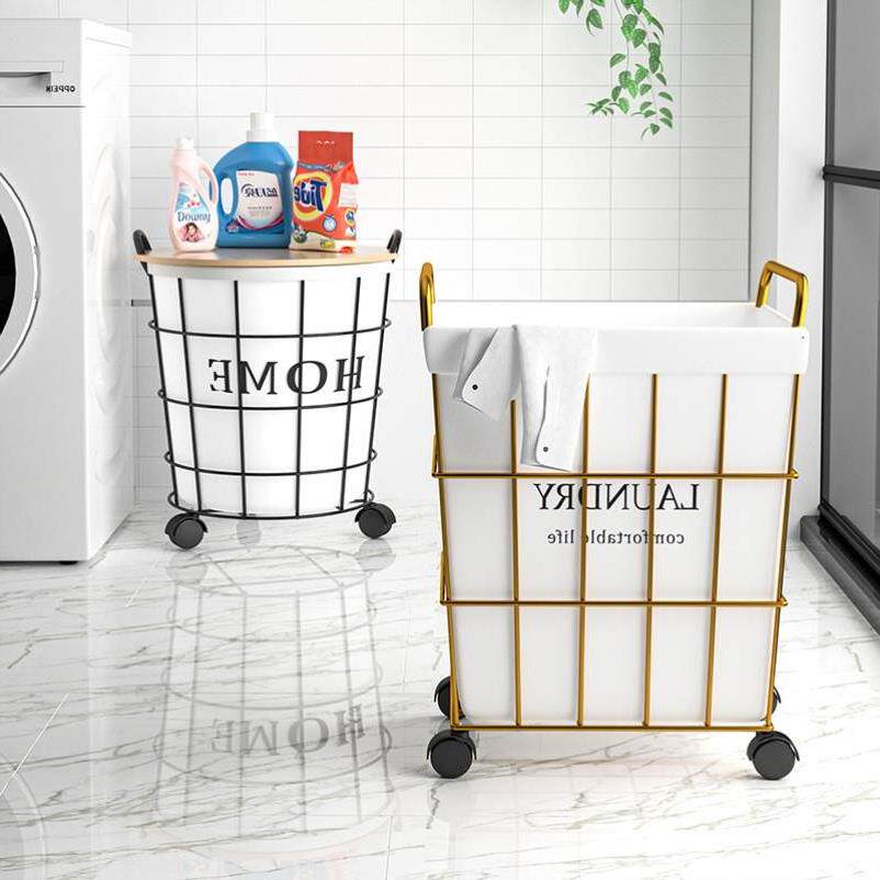 Large plastic bathroom laundry basket toy laundry basket