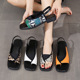 大码 flat 平底凉鞋 shoes 罗马凉鞋 women 女roman leopard sandals