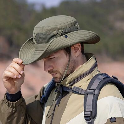 Men's Summer Spring and Autumn Sunscreen Hat Outdoor Mountai