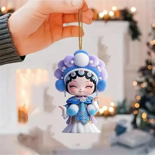 Small Flower Fairy Pendant Acrylic Jewelry Keychain