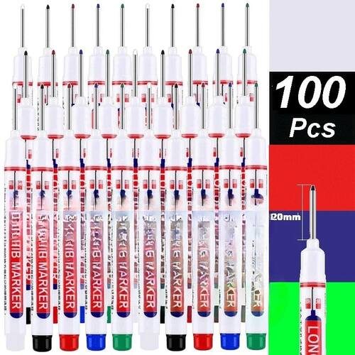 4-100Pcs 2cm Waterproof Long Head Markers Deep Hole Marker P