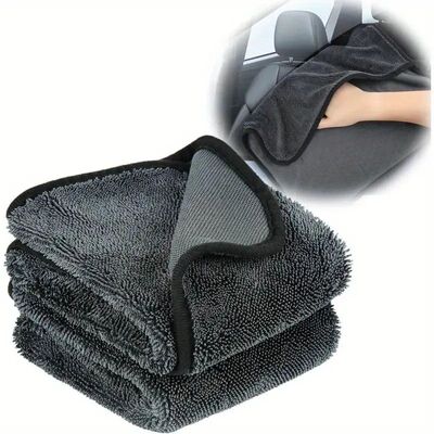 1pc Ultra-Absorbent Microfiber Cleaning Cloth - Soft, Durabl