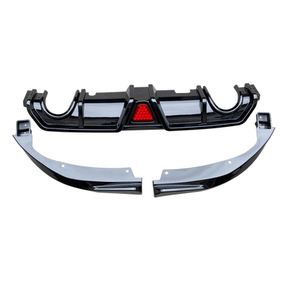 十代思域尾喉排气管后铲外观包围