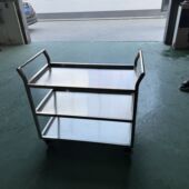 焊接加厚不锈钢双层三层收餐车可定制厨房餐厅酒店自助学校食堂